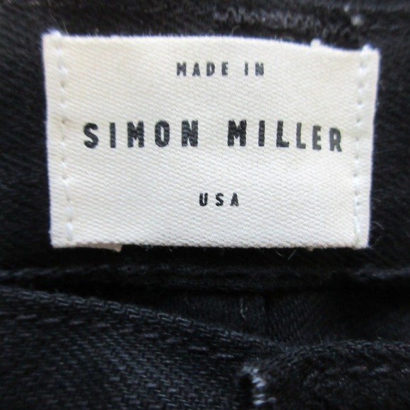 Simon Miller Black Macon Narrow Jeans Men 30x34 Black Cotton Denim 622 - Picture 3 of 11